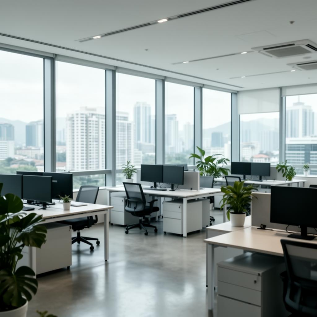 Modern minimalist office in Kuala Lumpur